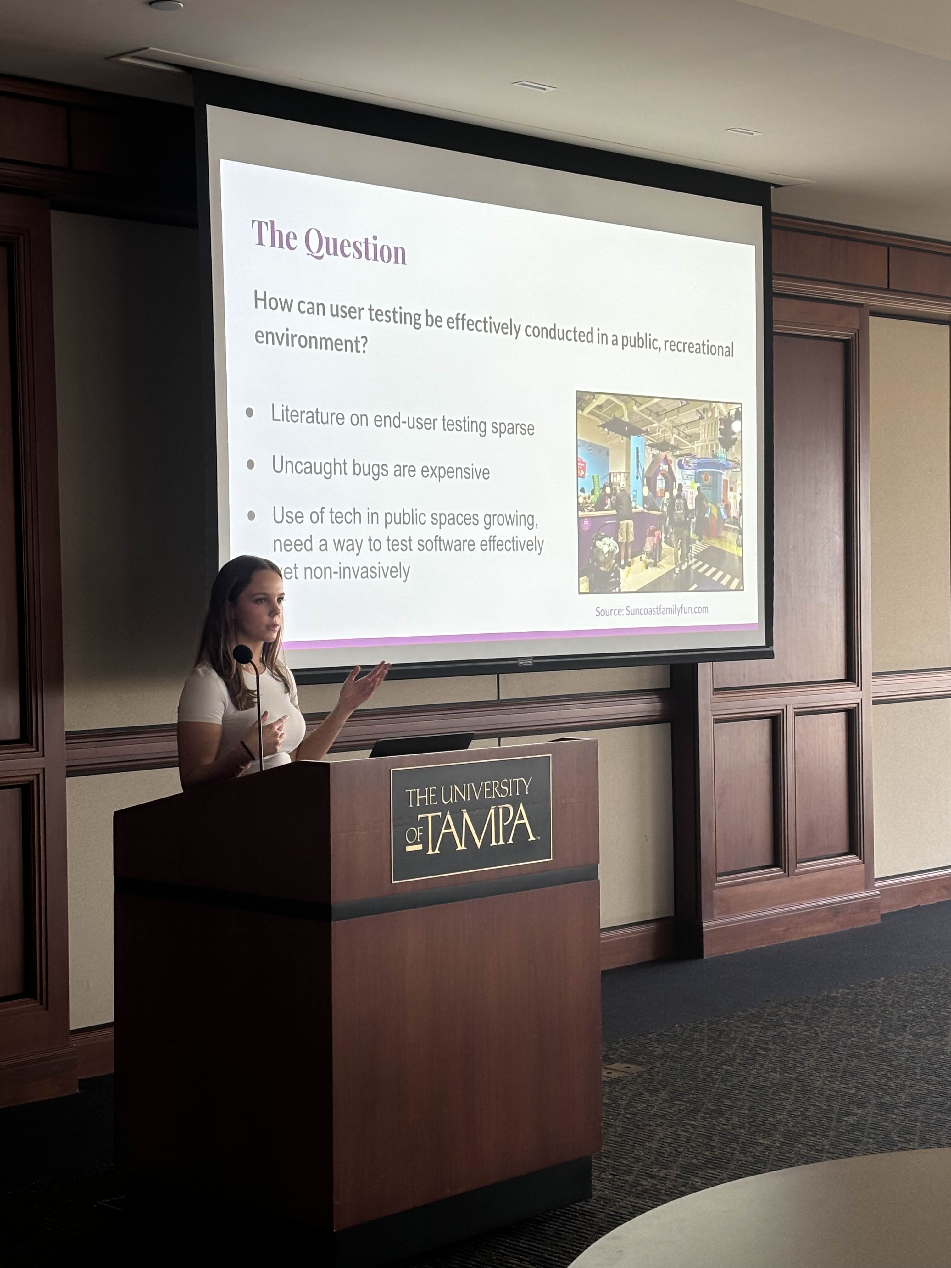 Presenting my Research at the University of Tampa